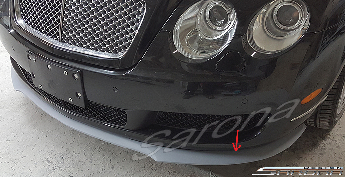 Custom Bentley Flying Spur  Sedan Front Lip/Splitter (2005 - 2008) - $790.00 (Part #BT-021-FA)